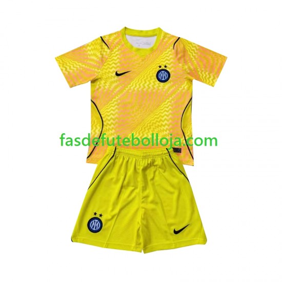 Camisola Guarda-redes 1º Equipamento Inter de Milão 2026-2027 Manga Curta ,Criança