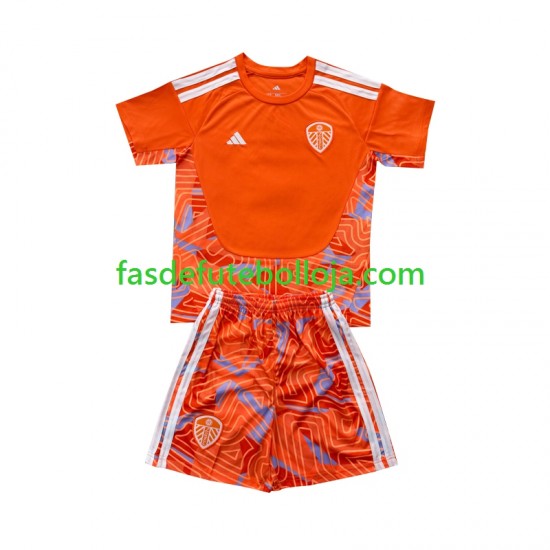 Camisola Guarda-redes 4º Equipamento Leeds United 2026-2027 Manga Curta ,Criança