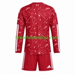 Camisola 1º Equipamento Liverpool 2026-2027 Manga Comprida ,Criança