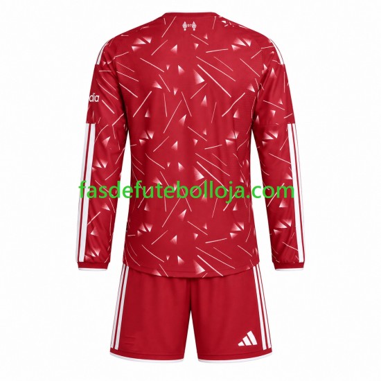 Camisola 1º Equipamento Liverpool 2026-2027 Manga Comprida ,Criança