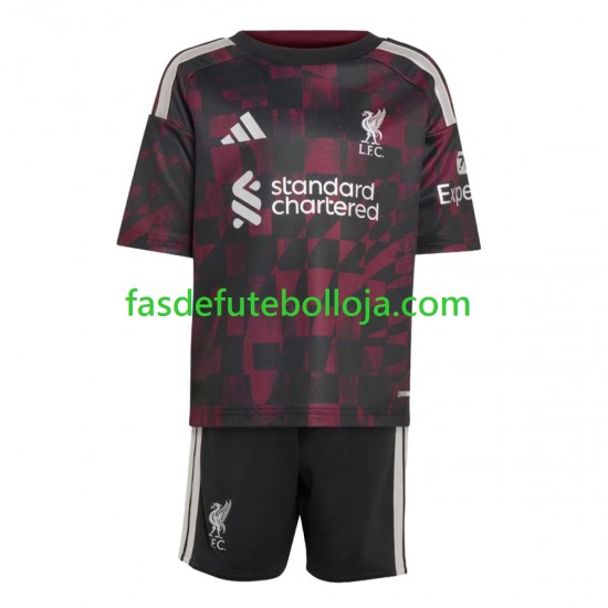 Camisola 3º Equipamento Liverpool 2026-2027 Manga Curta ,Criança