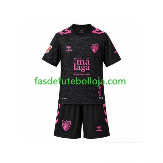Camisola 3º Equipamento Málaga CF 2026-2027 Manga Curta ,Criança