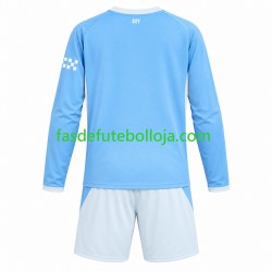Camisola 1º Equipamento Manchester City 2026-2027 Manga Comprida ,Criança