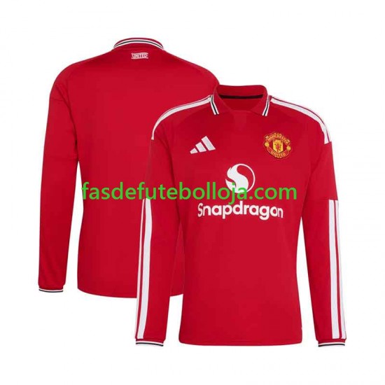 Camisola 1º Equipamento Manchester United 2026-2027 Manga Comprida ,Homem