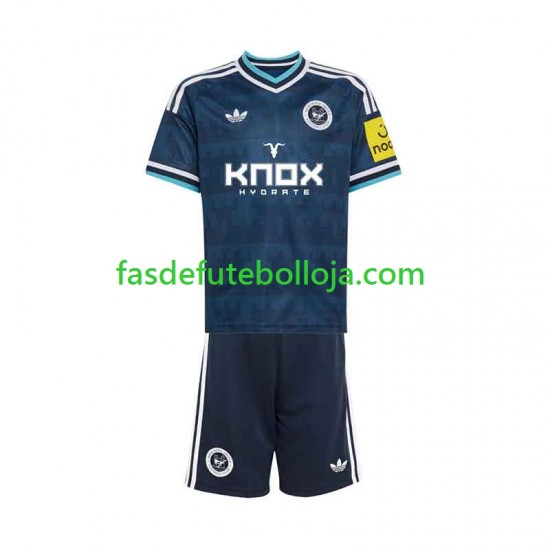 Camisola 2º Equipamento Newcastle United 2026-2027 Manga Curta ,Criança