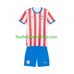 Camisola 1º Equipamento Seleção Paraguaia 2026 Manga Curta ,Criança