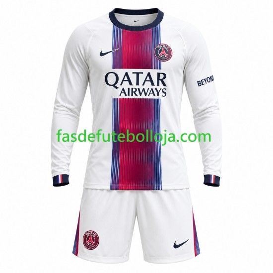 Camisola 2º Equipamento Paris Saint-Germain 2026-2027 Manga Comprida ,Criança
