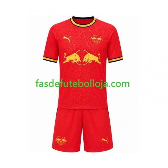 Camisola 2º Equipamento RB Leipzig 2026-2027 Manga Curta ,Criança