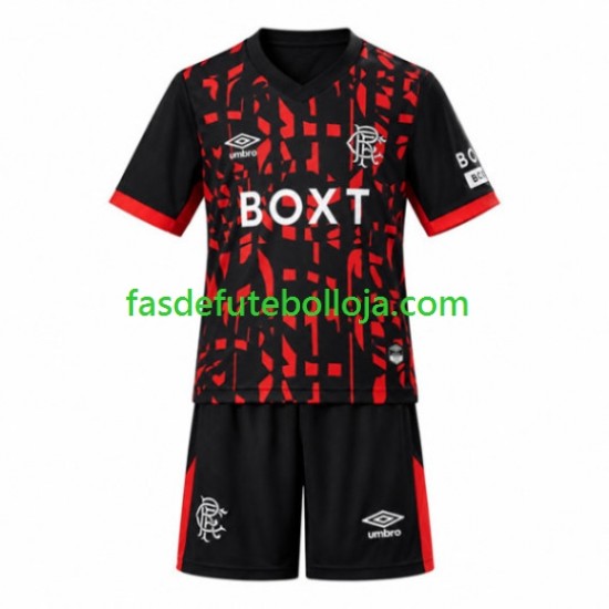Camisola 3º Equipamento Rangers 2026-2027 Manga Curta ,Criança