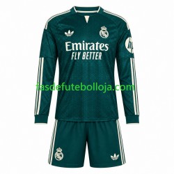 Camisola 2º Equipamento Real Madrid 2026-2027 Manga Comprida ,Criança