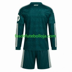 Camisola 2º Equipamento Real Madrid 2026-2027 Manga Comprida ,Criança