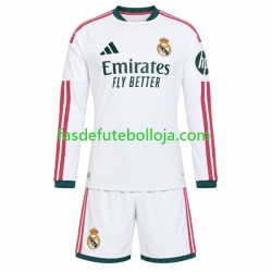 Camisola 1º Equipamento Real Madrid 2026-2027 Manga Comprida ,Criança