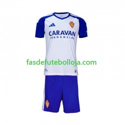 Camisola 1º Equipamento Real Zaragoza 2026-2027 Manga Curta ,Criança