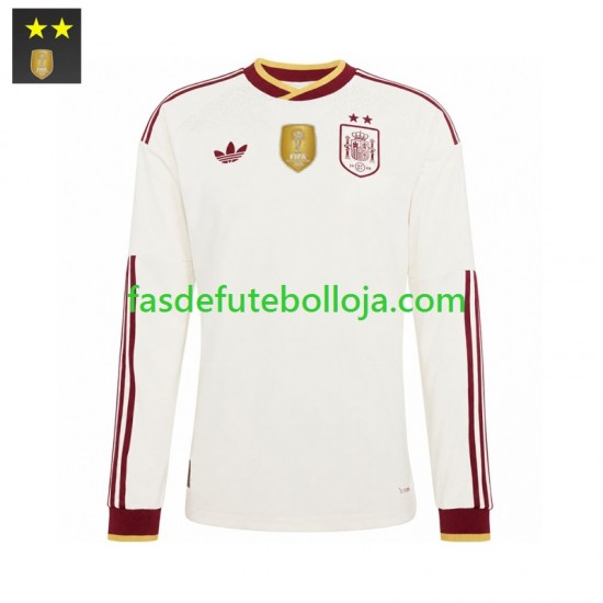 Camisola 2º Equipamento Seleção Espanhola 2026-2027 Manga Comprida ,Homem