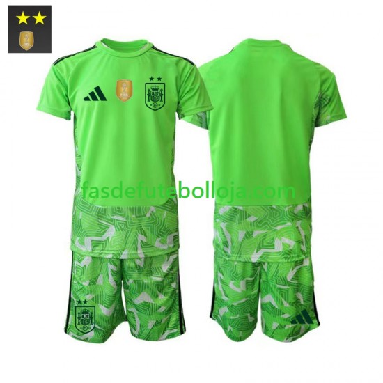 Camisola Guarda-redes 3º Equipamento Seleção Espanhola 2026-2027 Manga Curta ,Criança