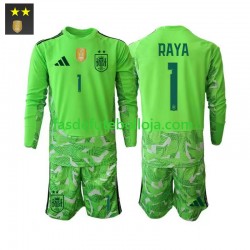 Camisola Guarda-redes 3º Equipamento Seleção Espanhola David Raya 1 2026-2027 Manga Comprida ,Criança