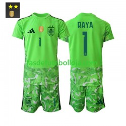 Camisola Guarda-redes 3º Equipamento Seleção Espanhola David Raya 1 2026-2027 Manga Curta ,Criança