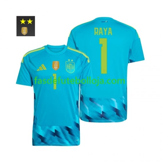 Camisola Guarda-redes 1º Equipamento Seleção Espanhola David Raya 1 2026-2027 Manga Curta ,Homem