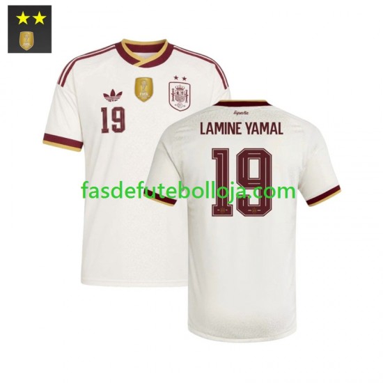 Camisola 2º Equipamento Seleção Espanhola Lamine Yamal 19 2026-2027 Manga Curta ,Homem