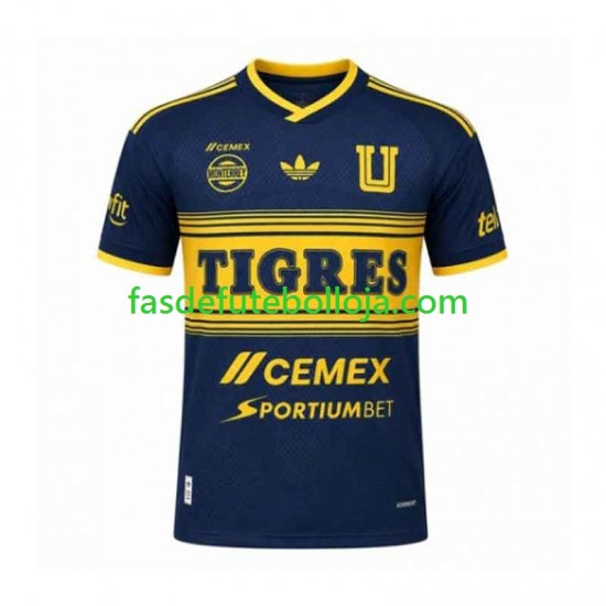 Camisola 2º Equipamento Tigres UANL 2026-2027 Manga Curta ,Homem