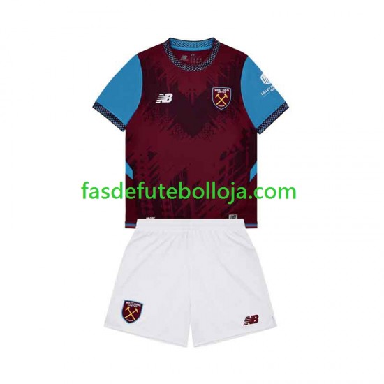 Camisola 1º Equipamento West Ham United 2026-2027 Manga Curta ,Criança
