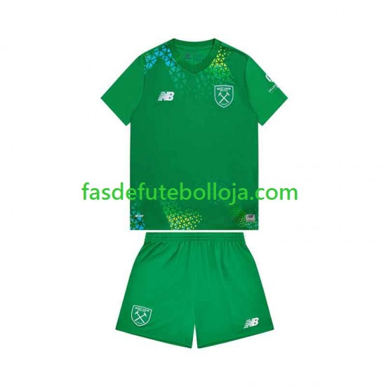 Camisola Guarda-redes 1º Equipamento West Ham United 2026-2027 Manga Curta ,Criança
