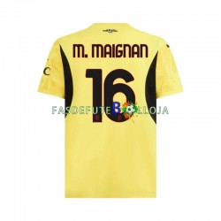 Camisola Guarda-redes 2º Equipamento AC Milan Mike Maignan 16 2024-2025 Manga Curta ,Homem