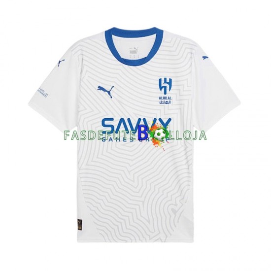 Camisola 2º Equipamento Al-Hilal 2024-2025 Manga Curta ,Homem