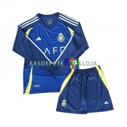 Camisola 2º Equipamento Al-Nassr 2024-2025 Manga Comprida ,Criança