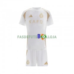 Camisola 3º Equipamento Al-Nassr 2024-2025 Manga Curta ,Criança