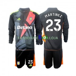 Camisola Guarda-redes 2º Equipamento Aston Villa Emiliano Martinez 23 2024-2025 Manga Comprida ,Criança