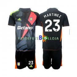 Camisola Guarda-redes 2º Equipamento Aston Villa Emiliano Martinez 23 2024-2025 Manga Curta ,Criança
