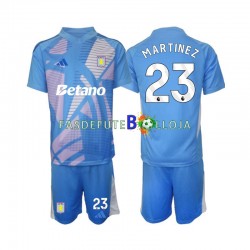 Camisola Guarda-redes 3º Equipamento Aston Villa Emiliano Martinez 23 2024-2025 Manga Curta ,Criança