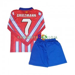 Camisola 1º Equipamento Atlético Madrid Antoine Griezmann 7 2024-2025 Manga Comprida ,Criança
