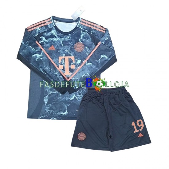 Camisola 2º Equipamento Bayern de Munique Davies 19 2024-2025 Manga Comprida ,Criança