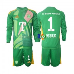Camisola Guarda-redes 4º Equipamento Bayern de Munique Manuel Neuer 1 2024-2025 Manga Comprida ,Criança