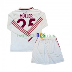 Camisola 3º Equipamento Bayern de Munique Muller 25 2024-2025 Manga Comprida ,Criança