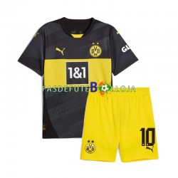 Camisola 2º Equipamento Borussia Dortmund Julian Brandt 10 2024-2025 Manga Curta ,Criança