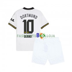 Camisola 3º Equipamento Borussia Dortmund Julian Brandt 10 2024-2025 Manga Curta ,Criança