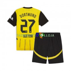 Camisola 1º Equipamento Borussia Dortmund Karim Adeyemi 27 2024-2025 Manga Curta ,Criança