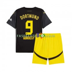 Camisola 2º Equipamento Borussia Dortmund Serhou Guirassy 9 2024-2025 Manga Curta ,Criança