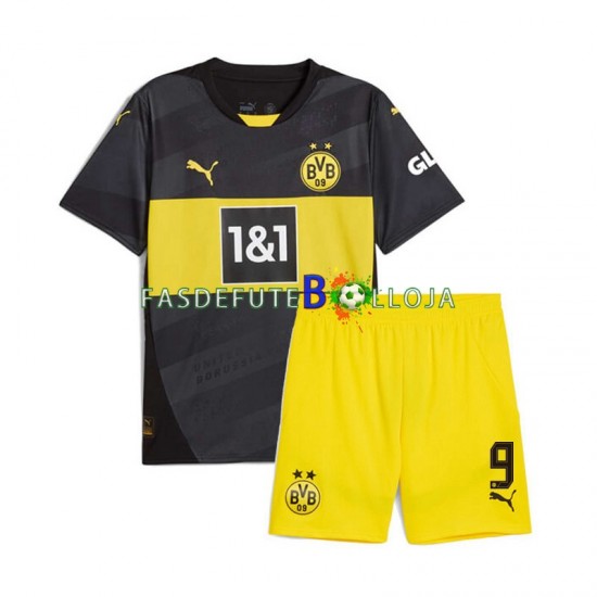 Camisola 2º Equipamento Borussia Dortmund Serhou Guirassy 9 2024-2025 Manga Curta ,Criança