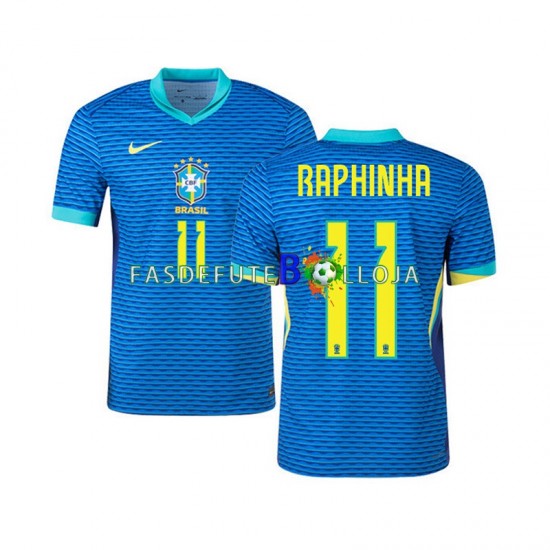 Camisola 2º Equipamento Seleção Brasileira RAPHINHA 11 2024 Manga Curta ,Homem Camisola 2º Equipamento Seleção Brasileira RAPHINHA 11 2024 Manga Curta ,Homem