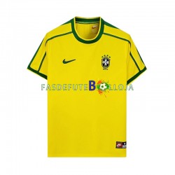 Camisola 1º Equipamento Seleção Brasileira 1998 Manga Curta Retro ,Homem