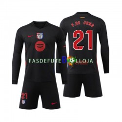 Camisola 2º Equipamento FC Barcelona F DE JONG 21 2024-2025 Manga Comprida ,Criança