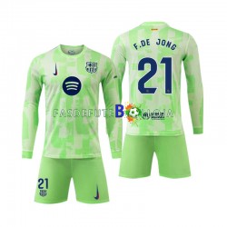 Camisola 3º Equipamento FC Barcelona F DE JONG 21 2024-2025 Manga Comprida ,Criança