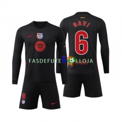 Camisola 2º Equipamento FC Barcelona Gavi 6 2024-2025 Manga Comprida ,Criança