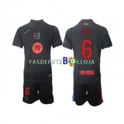 Camisola 2º Equipamento FC Barcelona Gavi 6 2024-2025 Manga Curta ,Criança
