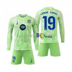 Camisola 3º Equipamento FC Barcelona Lamine Yamal 19 2024-2025 Manga Comprida ,Criança