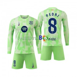 Camisola 3º Equipamento FC Barcelona Pedri 8 2024-2025 Manga Comprida ,Criança